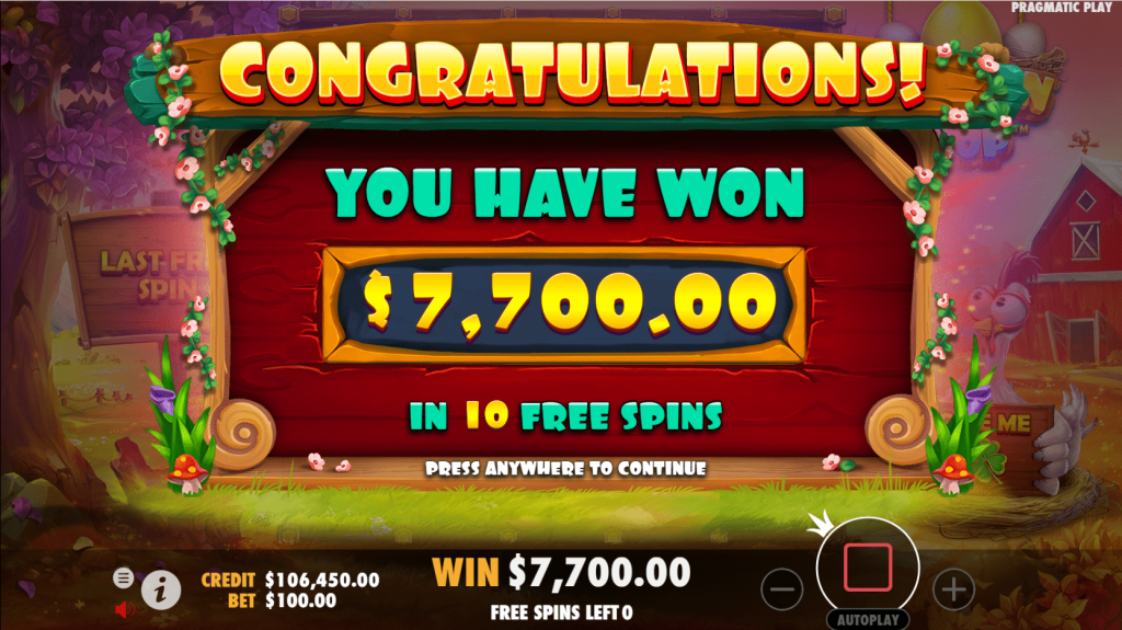 Chicken Drop bonuses